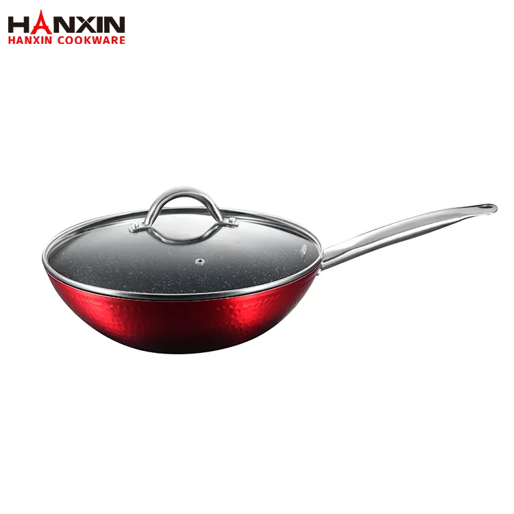 Poêle à frire profonde à fond à induction antiadhésive en aluminium
