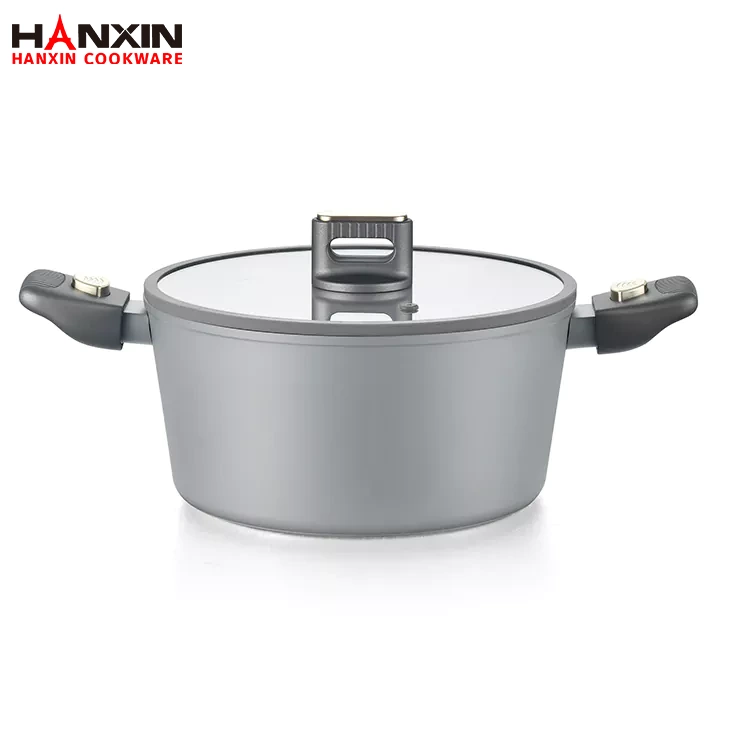 Four hollandais à fond à induction antiadhésif en aluminium