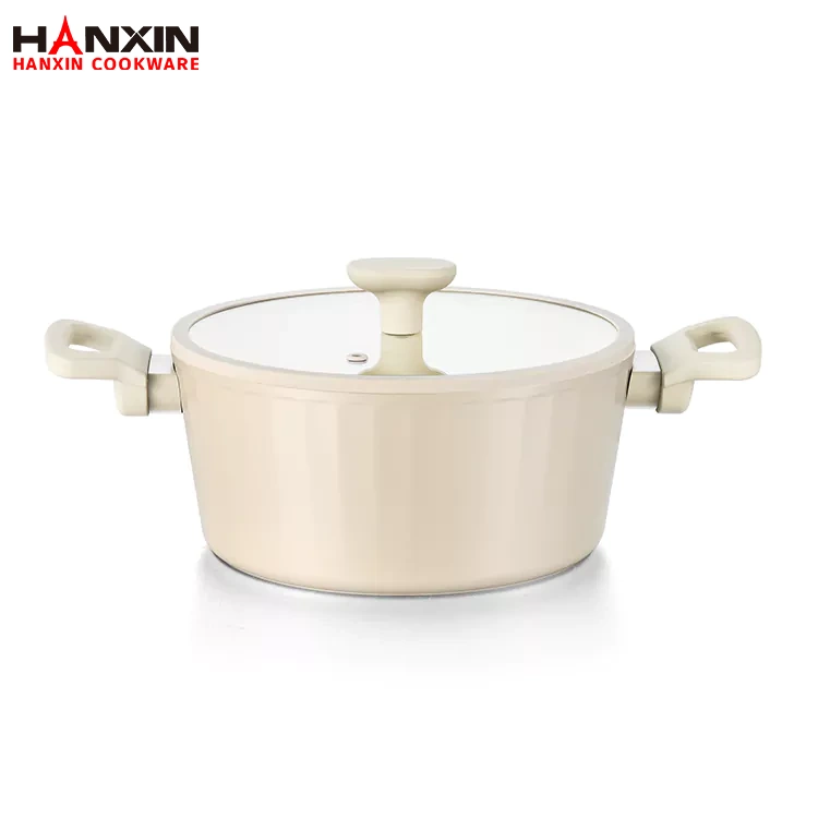 Four hollandais à revêtement en marbre antiadhésif en aluminium