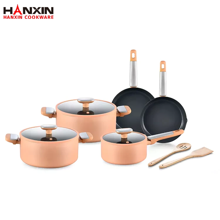 Batterie de cuisine antiadhésive en céramique pour la cuisine à domicile